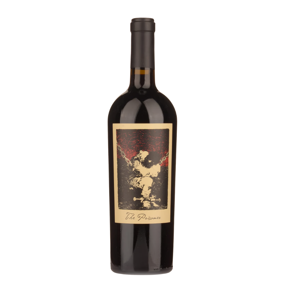 2019 The Prisoner Red Blend in a white background