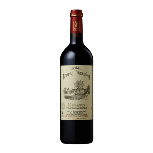 2020 Château Larrieu Terrefort wine bottle on a white background