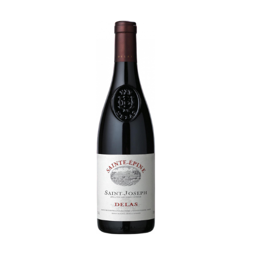 Delas Saint-Joseph Sainte-Epine Rouge 2020 red wine bottle in white background