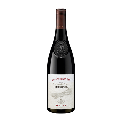 Delas Hermitage Les Grandes Vignes 2020 red wine magnum 1.5L in white background