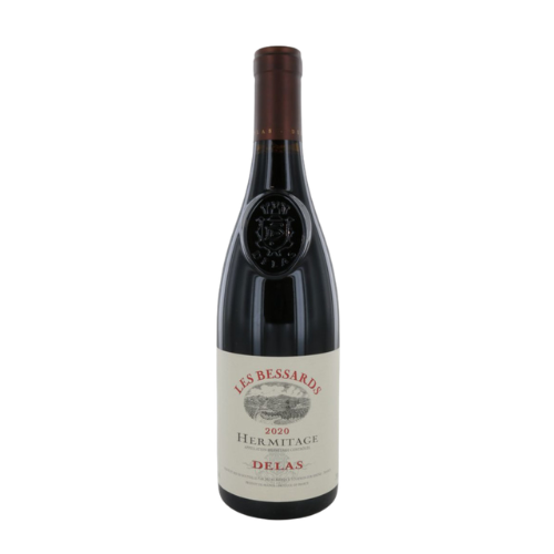 Delas Hermitage Les Bessards 2020 red wine magnum 1.5L in white background