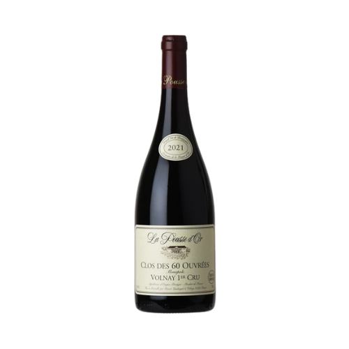 D. Pousse d'Or Volnay Clos des 60 Ouvrees-Amphore 2021 Premier Cru Burgundy red wine bottle in white background