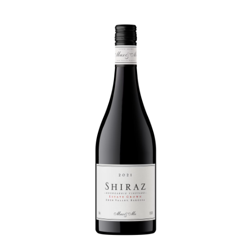 2021 Max and Me Estate Shiraz in a white background