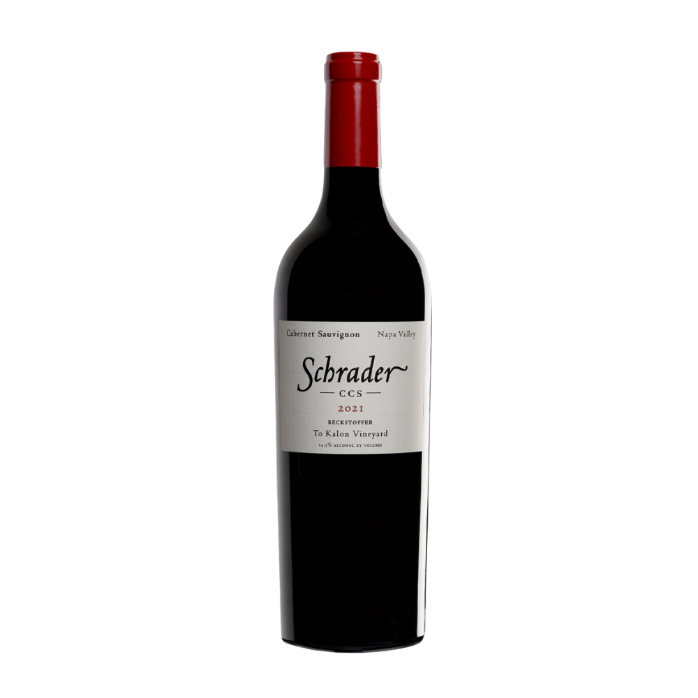 2021 Schrader CCS Cabernet Sauvignon in a white background