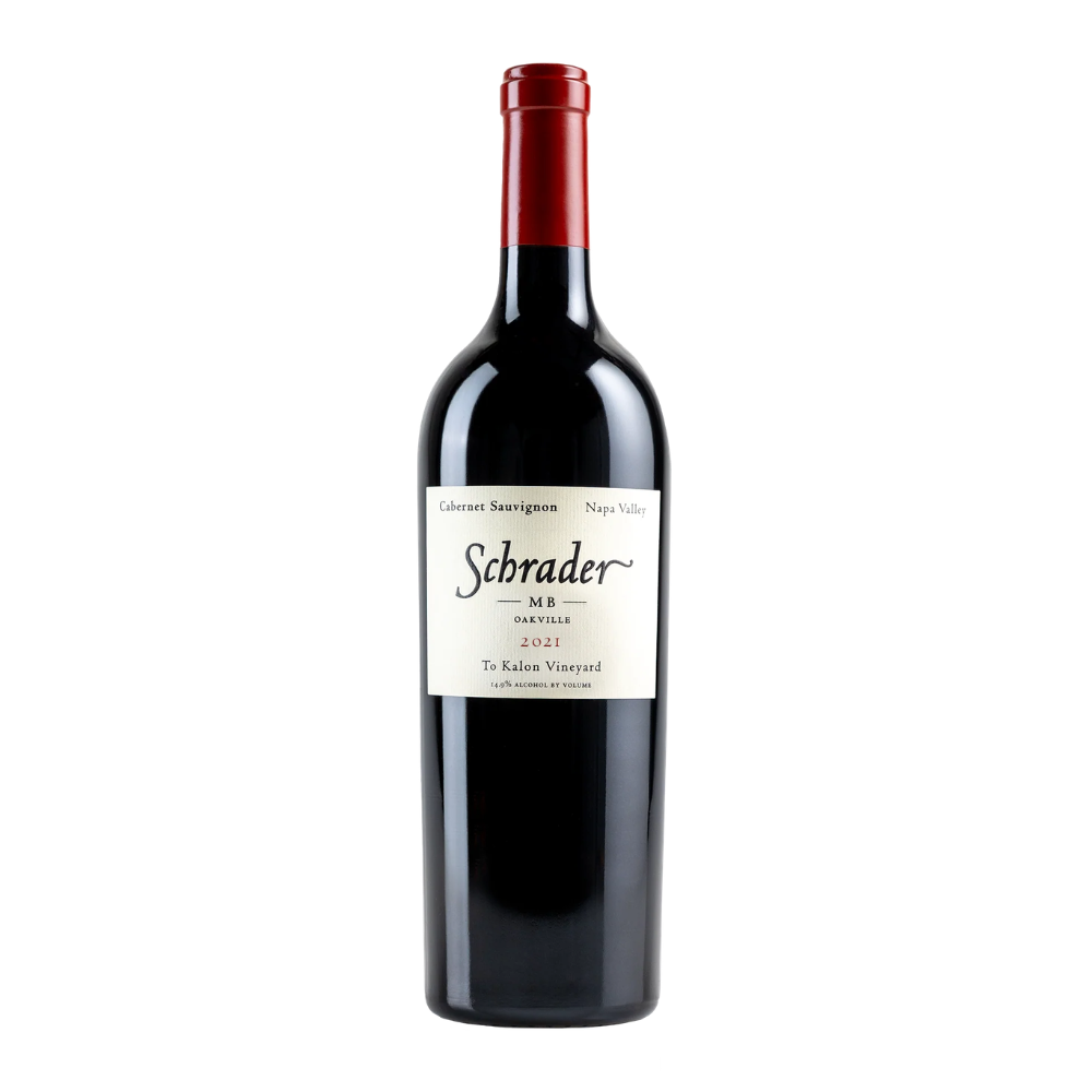 2021 Schrader Monastery Block Cabernet Sauvignon in a white background