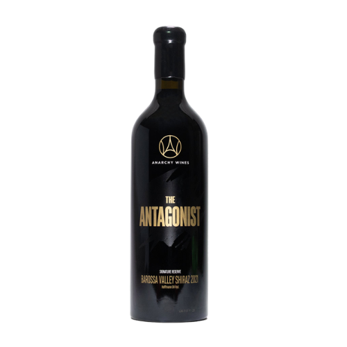 2021 The Antagonist Signature Reserve Barossa Valley Shiraz in white background