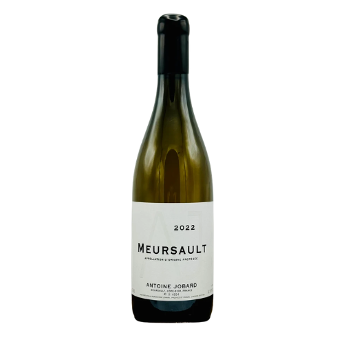 A bottle of 2022 Antoine Jobard Meursault Chardonnay in white background