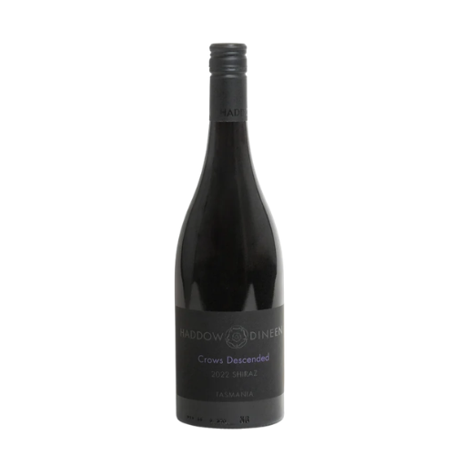 2022 Haddow and Dineen Crows Descended Shiraz in a white background