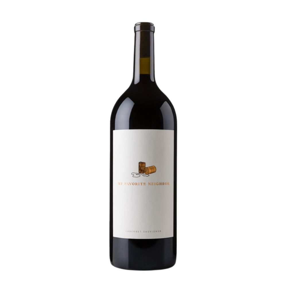 2022 My Favorite Neighbor Cabernet Sauvignon in a white background