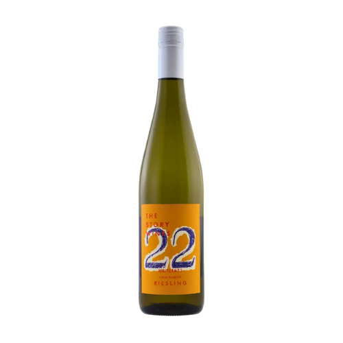 2022 The Story Croucher Vineyard Riesling in a white background