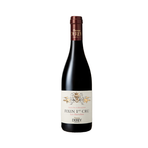 Derey Fixin Les Hervelets Rouge 2022 Premier Cru Burgundy red wine bottle in white background