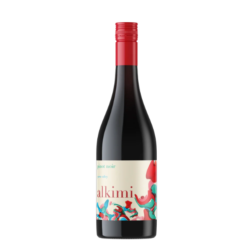 2023 Alkimi ‘Stefani’ Pinot Noir in white background
