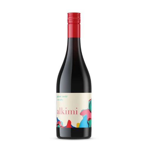 2023 Alkimi ‘Willowlake’ Pinot Noir in white background