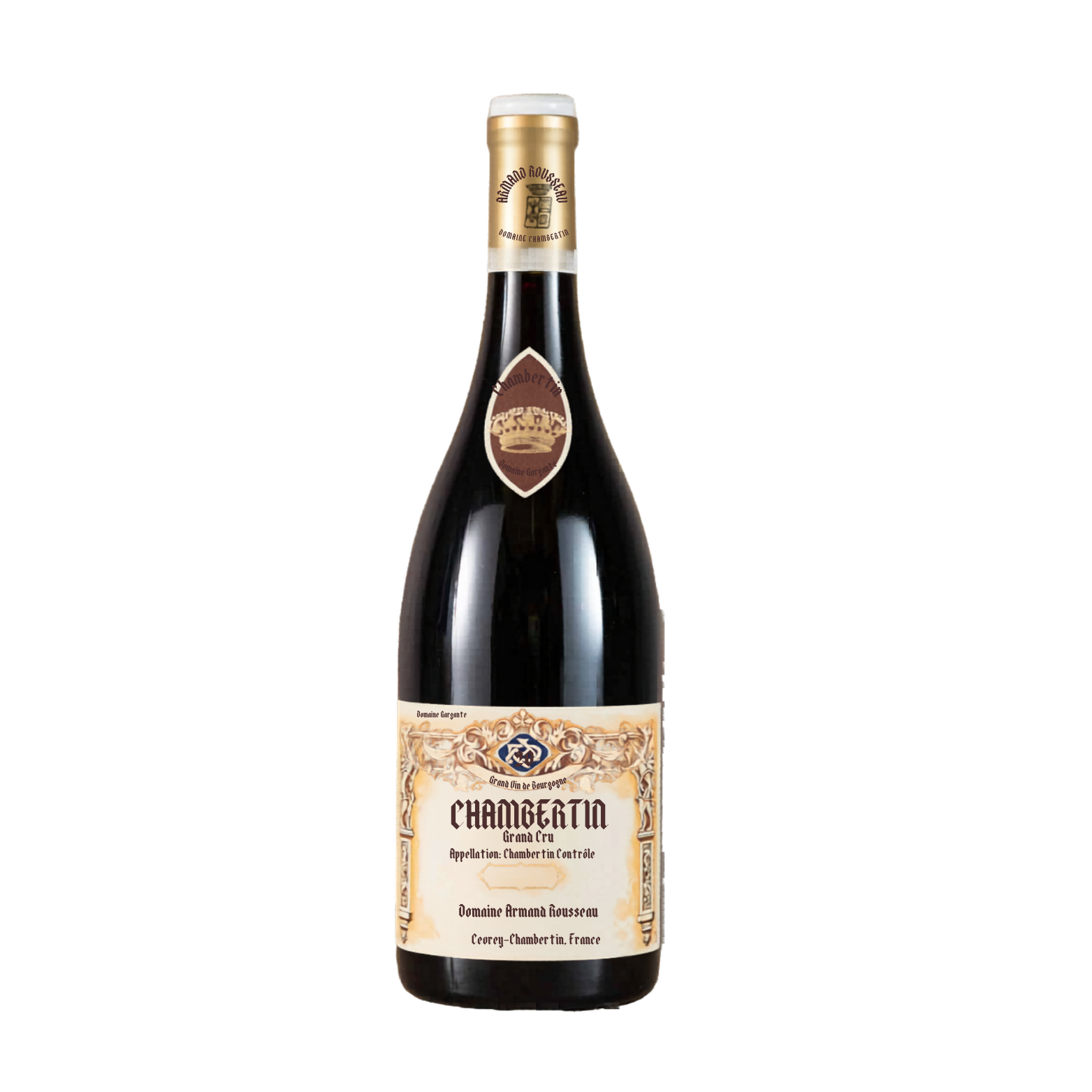 2023 Armand Rousseau Chambertin Grand Cru Pinot Noir in white background