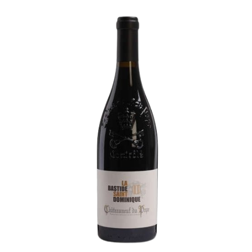 2023 Bastide Saint Dominique Châteauneuf-du-Pape Red wine bottle on a white background