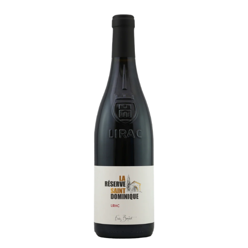 2023 Bastide Saint Dominique Lirac wine bottle on a white background