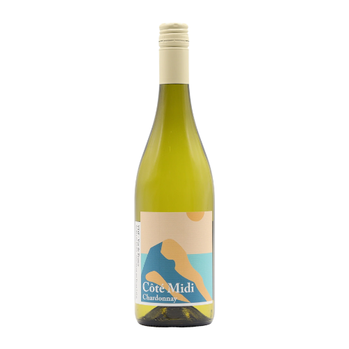 2023 Bruno Lafon Côte Midi Chardonnay wine bottle on a white background