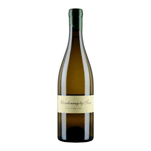 2023 By Farr Côte Vineyard Geelong Chardonnay wine bottle on a white background.