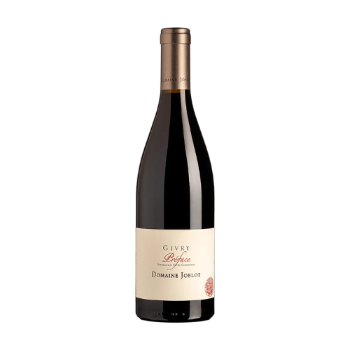 2023 Domaine Joblot Givry Préface Red wine bottle on a white background