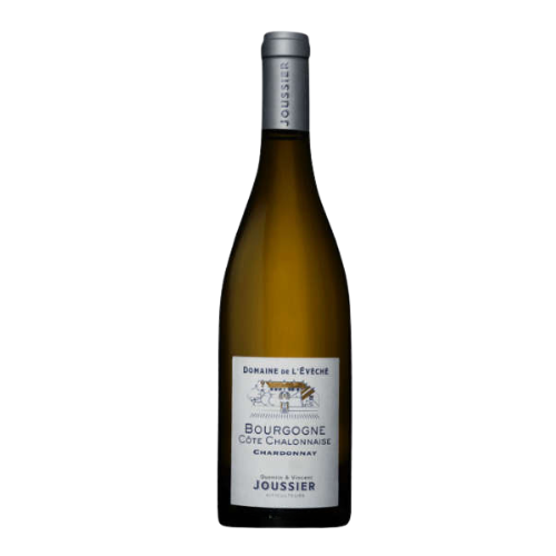 Domaine de l'Évêché Côte Chalonnaise White 2023 wine bottle on a white background