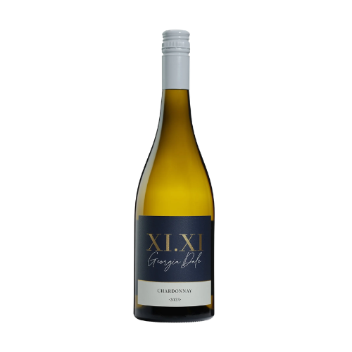 2023 Georgia Dale Chardonnay in white background