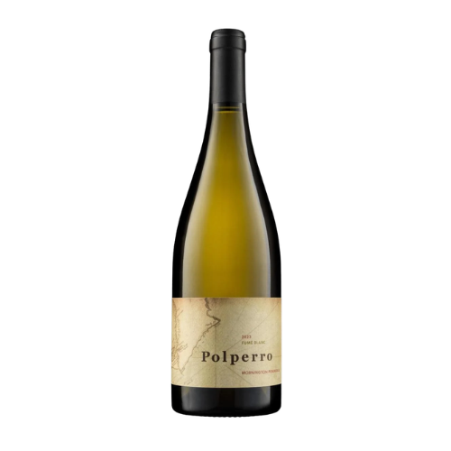 2023 Polperro Fume Blanc in a white background