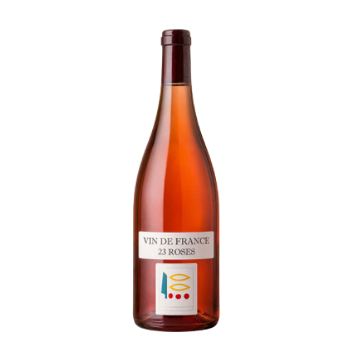 2023 Prieure Roch VDF Rose wine bottle on a white background