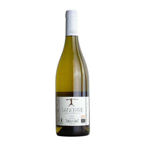 2023 Tabordet Sancerre White wine bottle on a white background