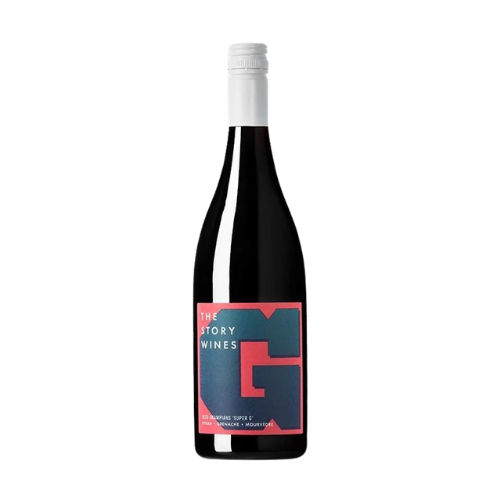 2023 The Story 'Super G' Syrah, Grenache, Mourvedre in a white background