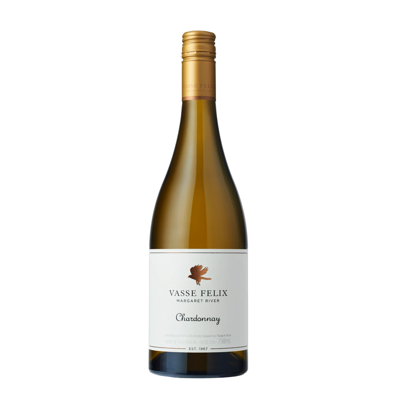 2023 Vasse Felix Heytsbury Chardonnay in white background