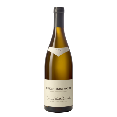 2024 Domaine Pernot Belicard Puligny-Montrachet wine bottle on a white background