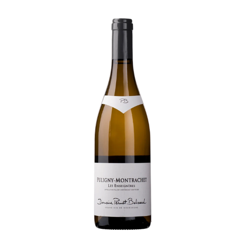 2024 Domaine Pernot Belicard Puligny Les Enseignères wine bottle on a white background
