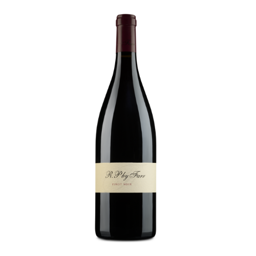 2024 RP By Farr Pinot Noir wine bottle on a white background.