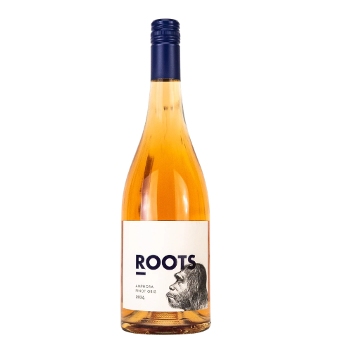 2024 Roots Amphora Pinot Gris in white background