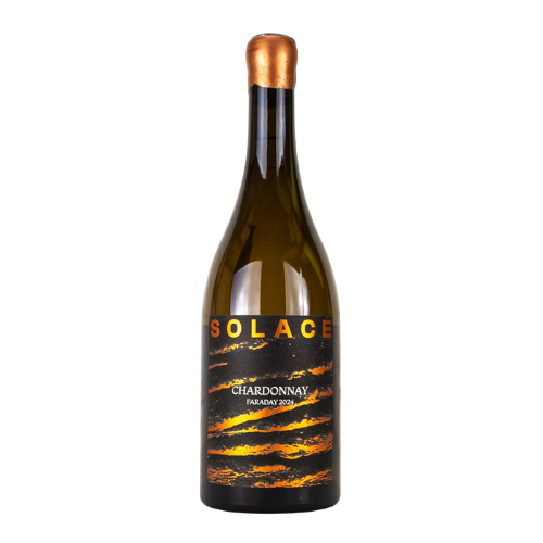 2024 Solace Chardonnay in a white background