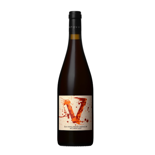 Vanguardist V Grenache 2024 Australian red wine bottle in white background