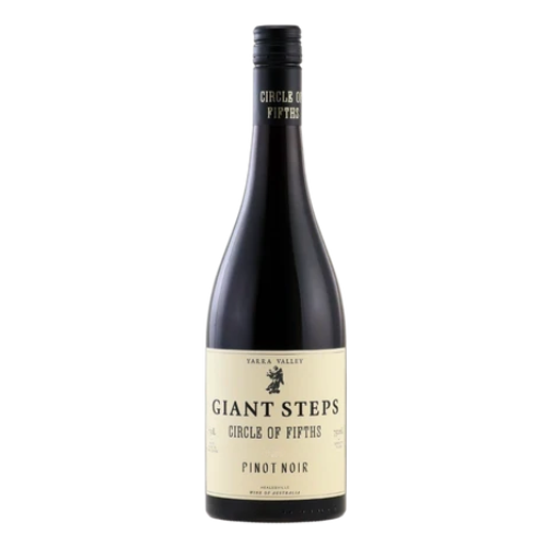 2025 Giant Steps Circle of Fifths Pinot Noir wine bottle on a white background