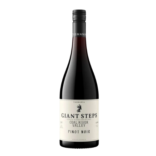 2025 Giant Steps Coal River Pinot Noir wine bottle on a white background