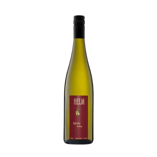 2025 Helm Half Dry Riesling in a white background