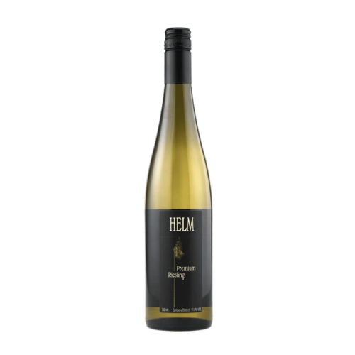 2025 Helm Premium Riesling in a white background