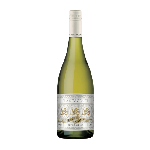 2025 Plantagenet Three Lions Chardonnay in white background