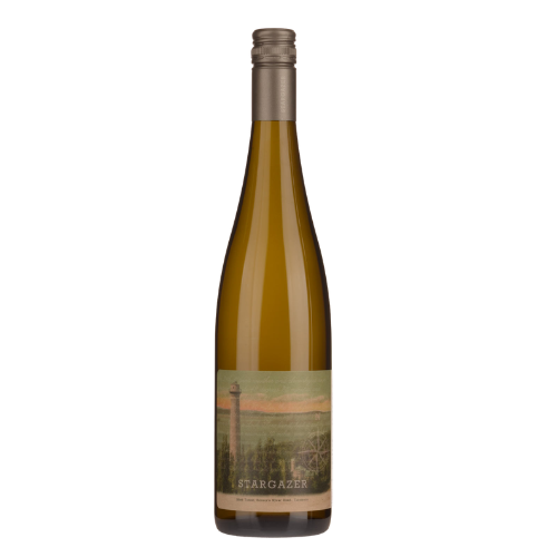 2025 Stargazer Chardonnay wine bottle on a white background