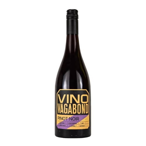 2025 Vino Vagabond Pinot Noir in white background