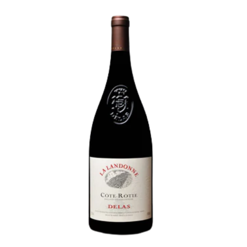 Delas Côte-Rôtie La Landonne 2014 red wine magnum 1.5L in white background