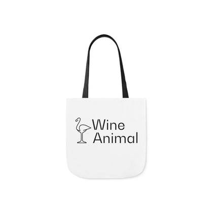 Wine Animal Canvas Tote Bag