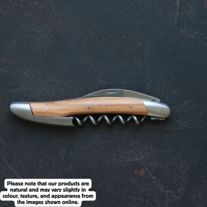 Sommelier knife Olivewood handle Satin finish
