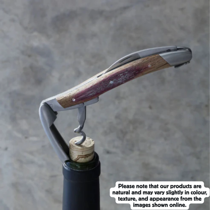 Stamped Bee Barrel Oak Handle Satin finish