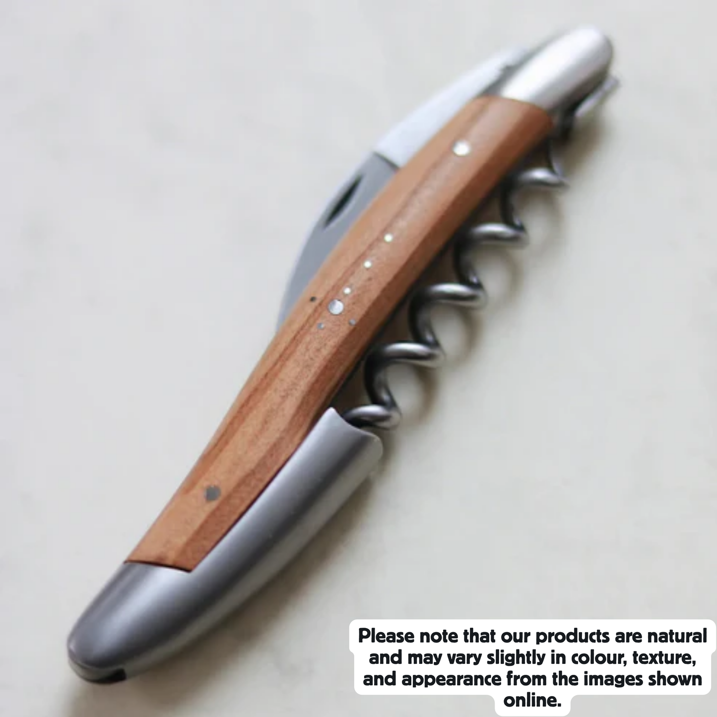 Sommelier knife Olivewood handle Satin finish