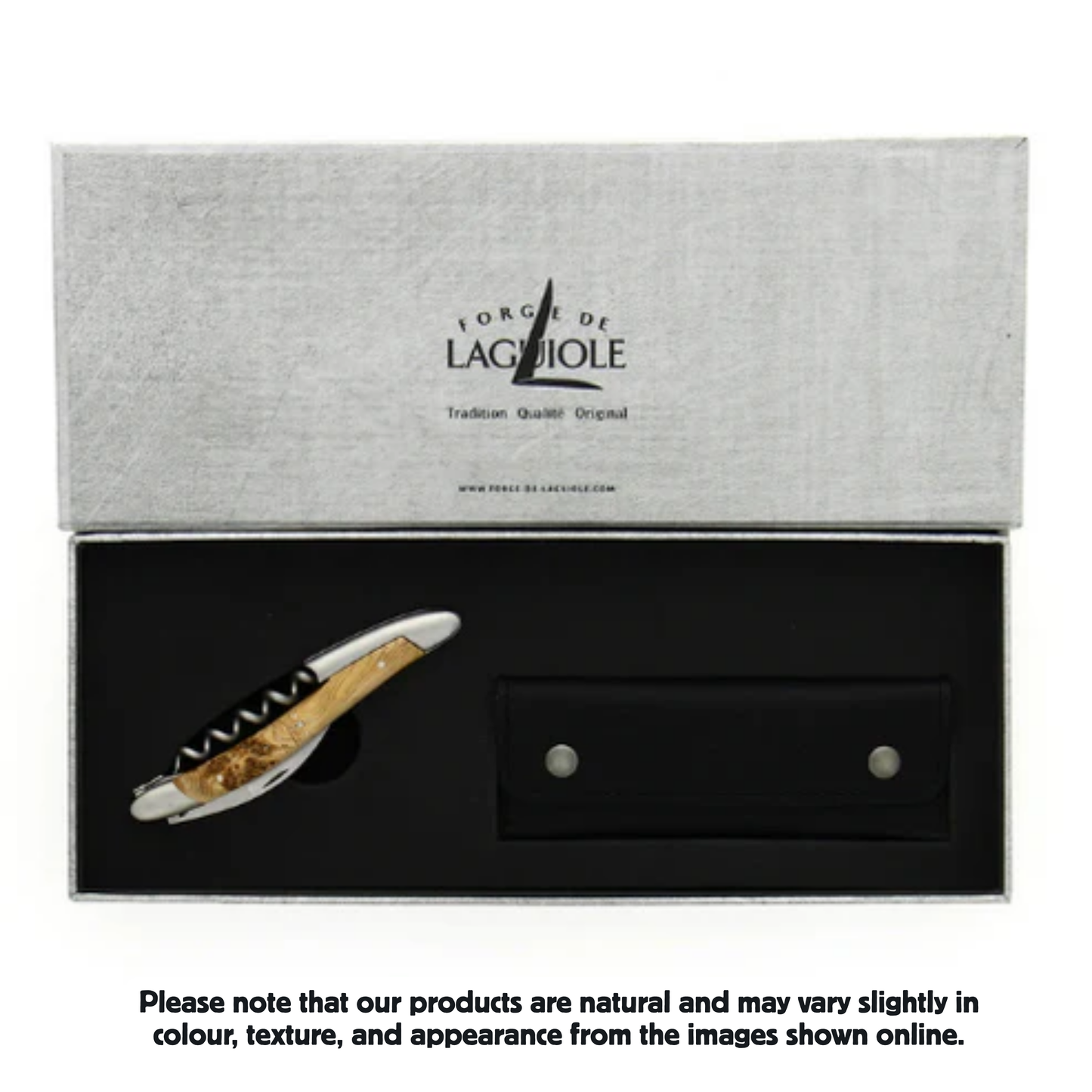 Stamped Bee Juniper Handle Pinot Engraving Satin finish