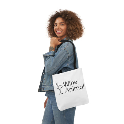 Wine Animal Canvas Tote Bag